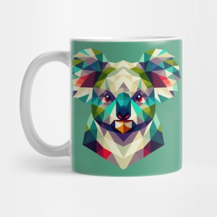 Geometric Abstract Koala - Color Design Mug